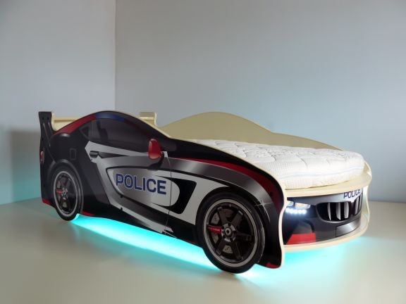 Детская кровать машина "Полиция"