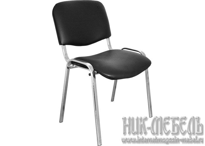 Офисный стул для посетителей Изо хром кож-зам