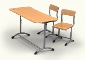 Школьная мебель (стол ученический двухместный регулируемый "ЭКСТРА")