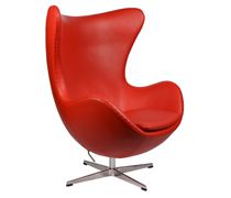 Style Egg Chair красная кожа