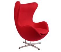Style Egg Chair темно-красная шерсть