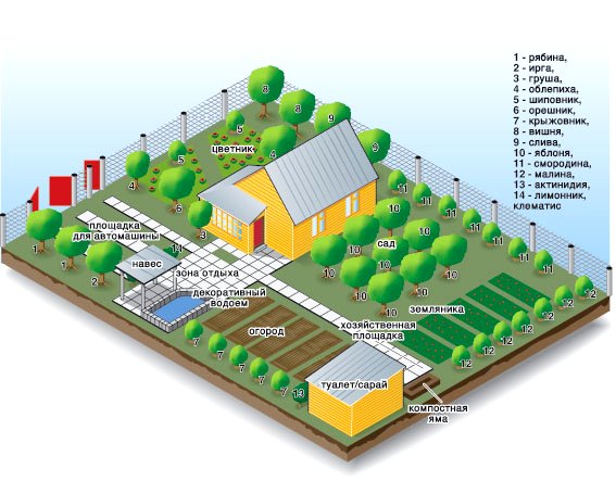 Планировка дачного участка 6 соток видео